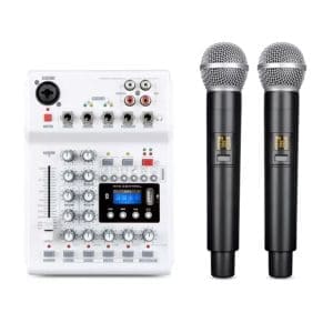 Consola de Audio + Kit de 2 micrófonos inalámbricos NG04W Accuracy - Image 1