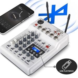 Consola de Audio + Kit de 2 micrófonos inalámbricos NG04W Accuracy - Image 3