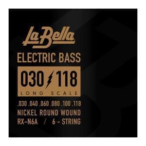 Cuerdas para bajo de 6 cuerdas RX-N6A Nickel Plated La Bella - Image 1
