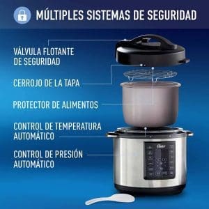 Multi-olla Rapida Oster 12 Fuciones 5.7L CKSTPCEC6801-013 - Image 6