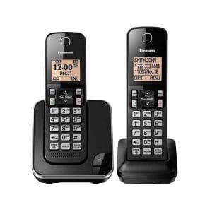 Teléfono inalámbrico con dos auriculares KX-TGC352LAB - Image 1