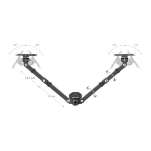 Soporte doble escritorio para monitor de 32P STV-215 Steren - Image 4