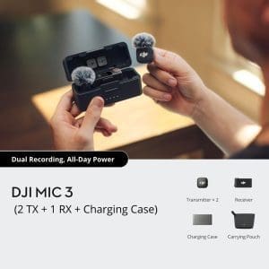 Micrófonos Inalámbricos Mic 3 (2TX + 1RX + Estuche de carga) DJI - Image 6
