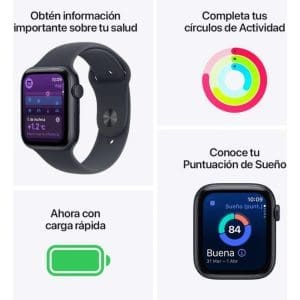 Apple Watch SE3 44mm GPS Aluminum Midnight Case Band M/L - Image 3